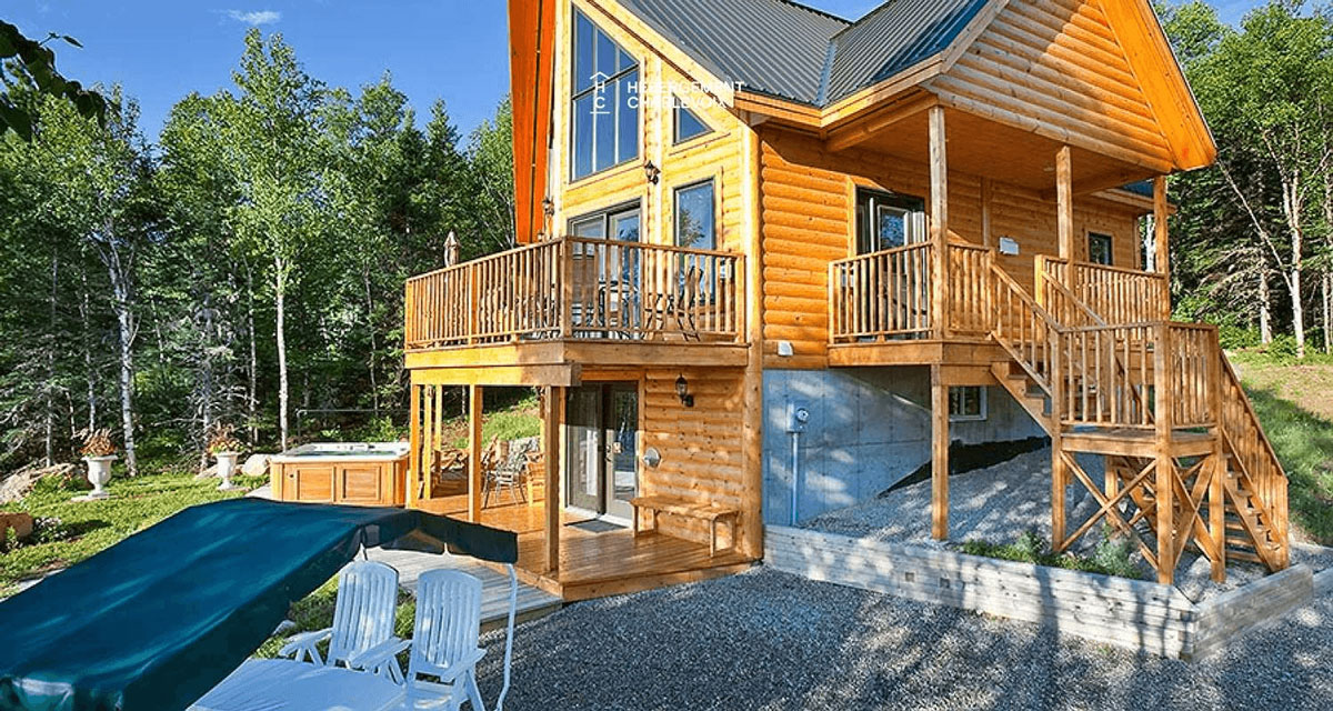 Chalet en bois ronds RUS-42 à louer dans Charlevoix